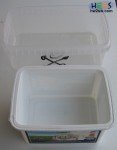 Two plastic containers