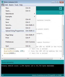 UploadUsingExternalProgrammer