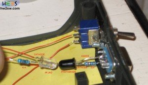 IR led and photo diode connection