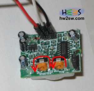 PIR Sensors Setting sensitivity & time